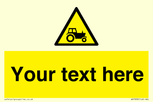 Custom warning farm machinery